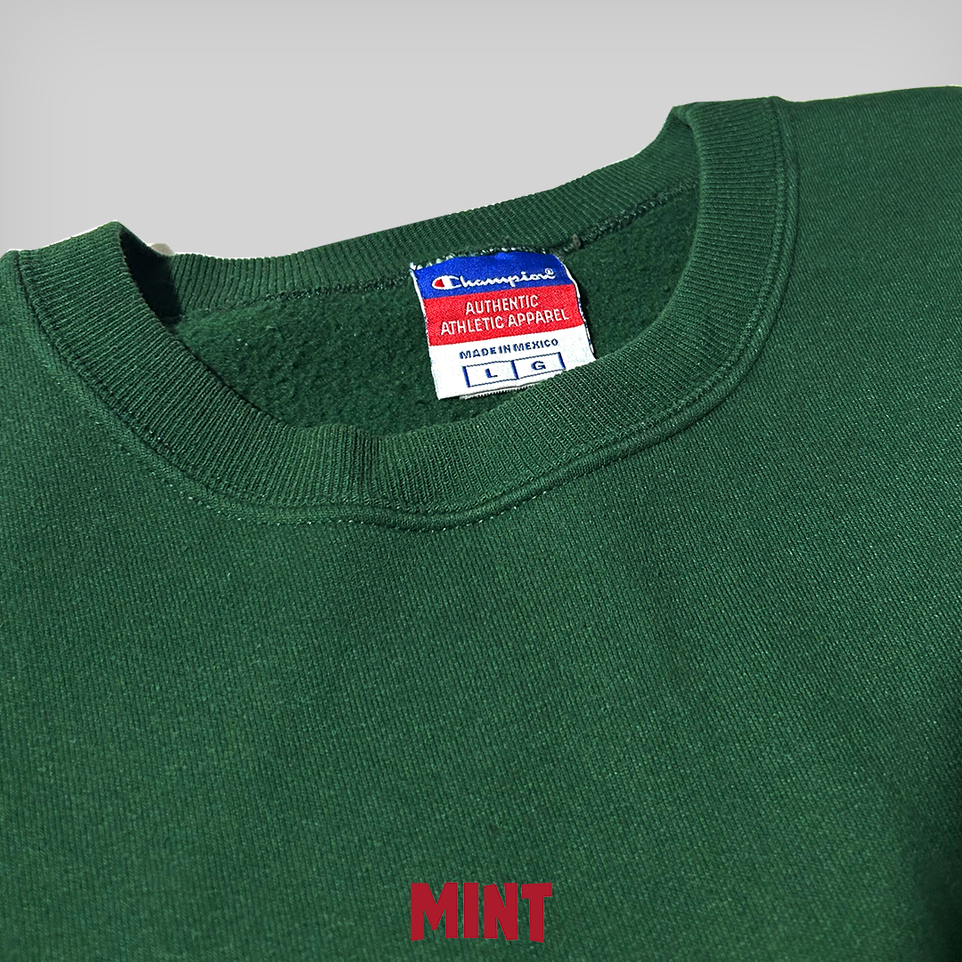 Champion Green Logo Sweat