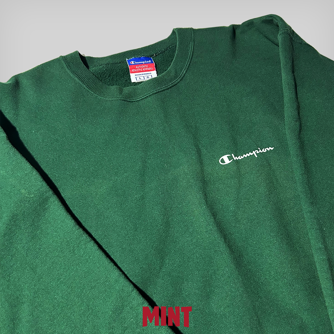 Champion Green Logo Sweat