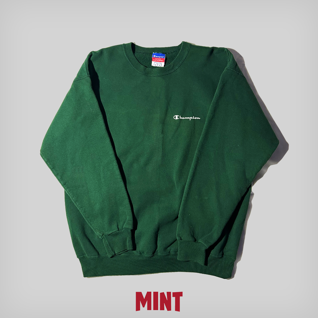 Champion Green Logo Sweat